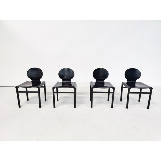 Image 1 of Set van 4 mid-century stoelen van Afra en Tobia Scarpa, jaren 1960