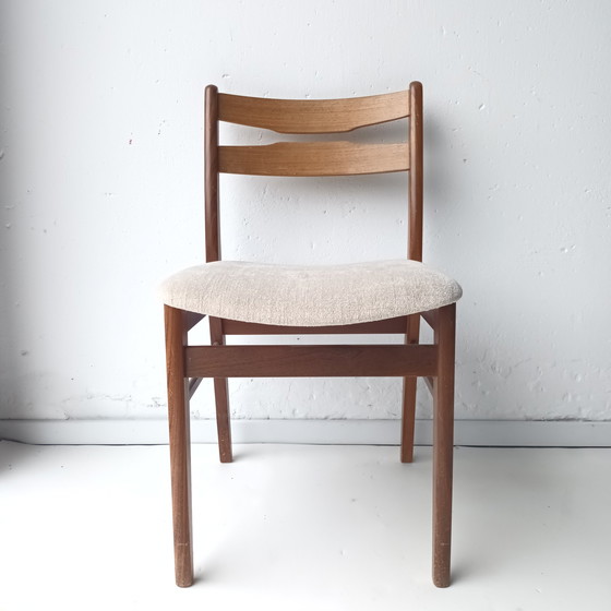 Image 1 of 5x Vintage mid century eetkamerstoelen