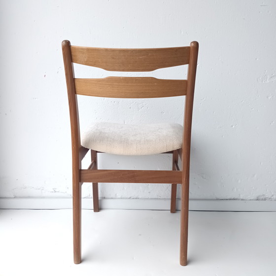 Image 1 of 5x Vintage mid century eetkamerstoelen