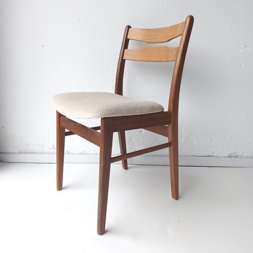 5x Vintage mid century eetkamerstoelen