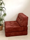 Vintage rib fauteuil slaapfauteuil