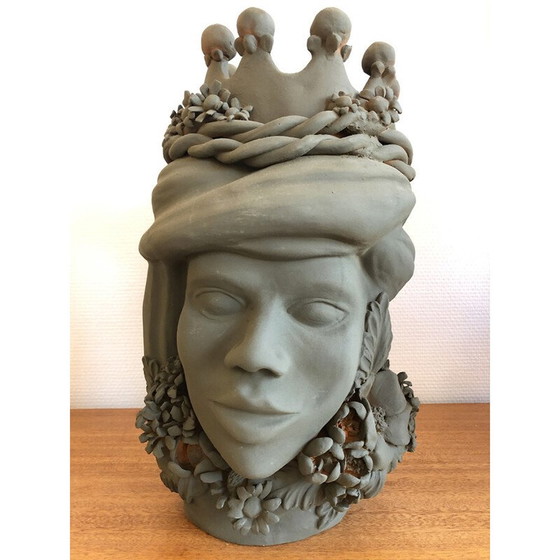 Image 1 of Vintage terracotta vaas van Stefania Boemi, Sicilië 2010