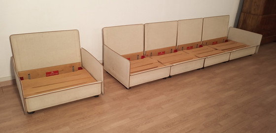 Image 1 of Modulaire sofa van Riccardo Arbizzoni voor Zanotta 1978. Redifiori Model Set Van 5