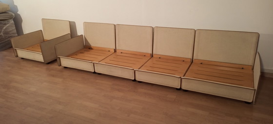 Image 1 of Modulaire sofa van Riccardo Arbizzoni voor Zanotta 1978. Redifiori Model Set Van 5