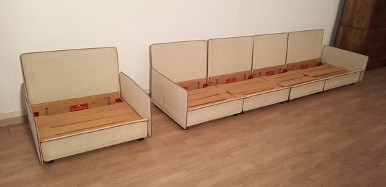 Image 1 of Modulaire sofa van Riccardo Arbizzoni voor Zanotta 1978. Redifiori Model Set Van 5