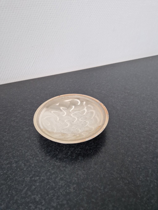 Vintage Verzilverd Schaaltje Voor Sieraden / Ketting Etc