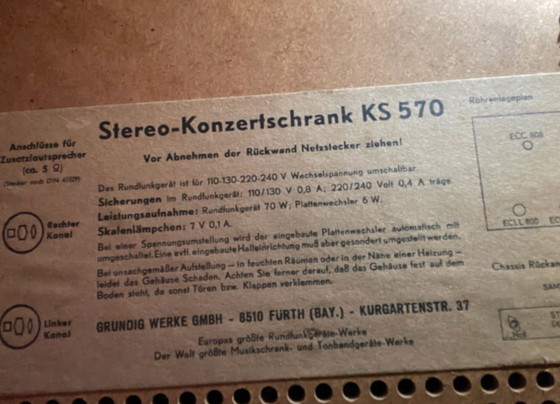 Image 1 of Grundig stereo concertkast KS570