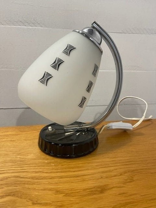 Vintage jaren 60 bureaulamp van Lidokov zwart