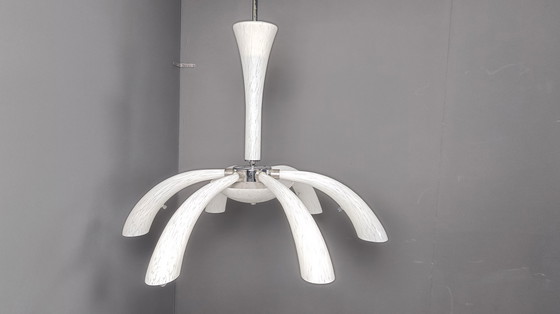 Image 1 of Mid Century kroonluchter van Murano glas, 1970S