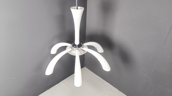 Image 1 of Mid Century kroonluchter van Murano glas, 1970S