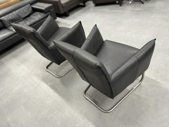 Image 1 of 2 Jess Design Aron fauteuil zwart leer