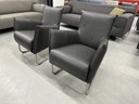 2 Jess Design Aron fauteuil zwart leer