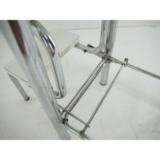 Image 1 of Mid century chromen cabriotrap, Italië 1960