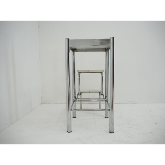 Image 1 of Mid century chromen cabriotrap, Italië 1960