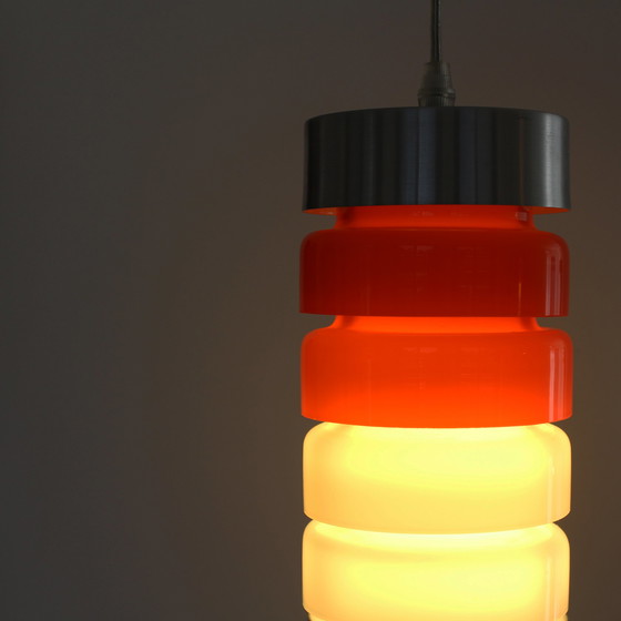 Image 1 of Retro glazen hanglamp