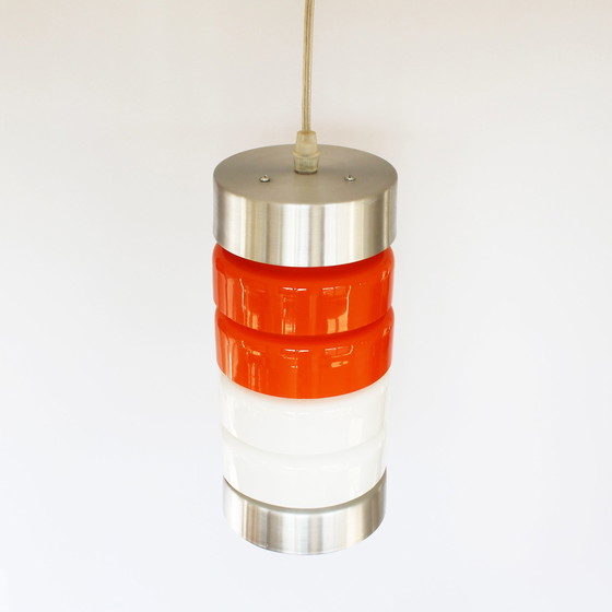 Image 1 of Retro glazen hanglamp