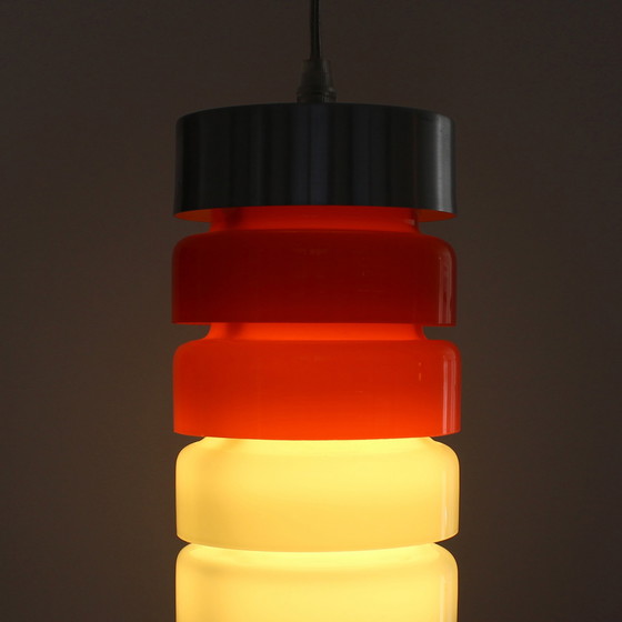 Image 1 of Retro glazen hanglamp