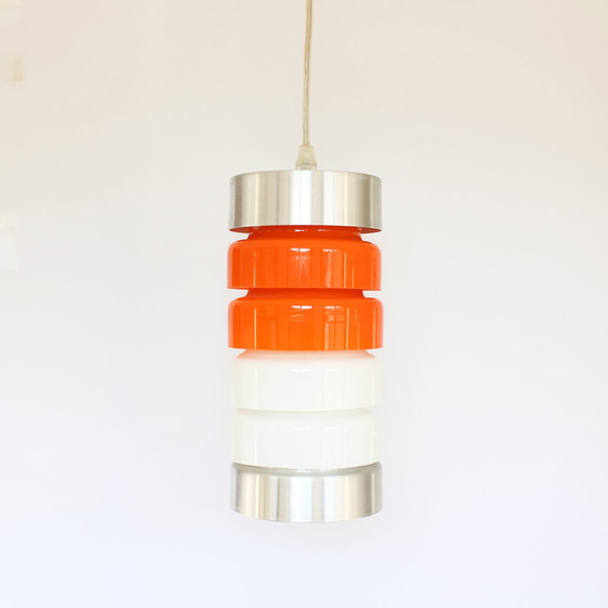 Image 1 of Retro glazen hanglamp