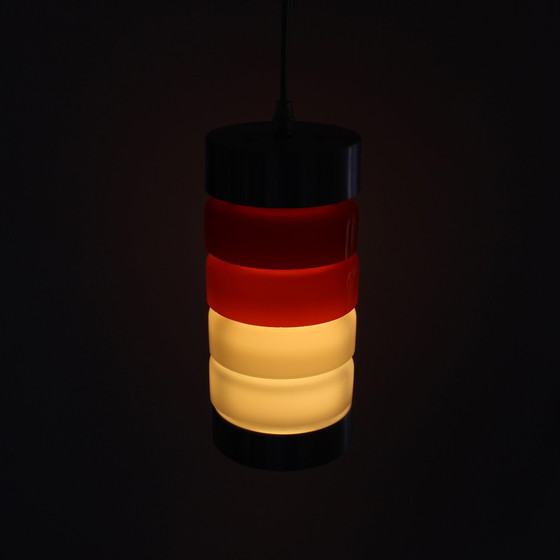 Image 1 of Retro glazen hanglamp