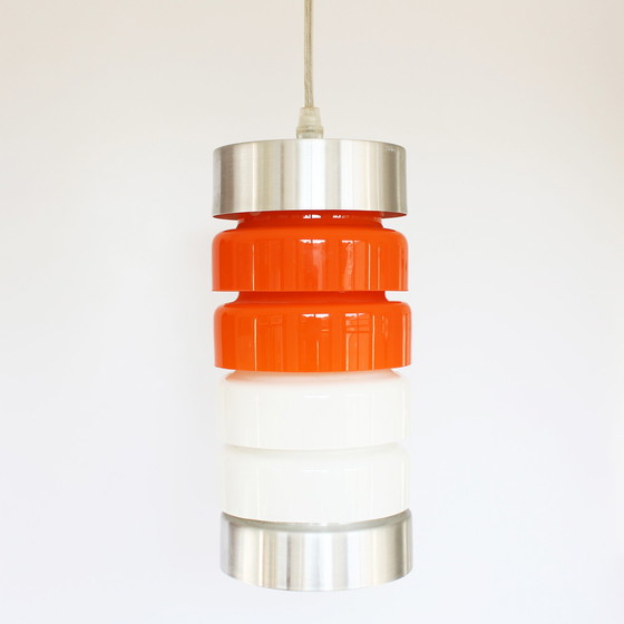 Image 1 of Retro glazen hanglamp