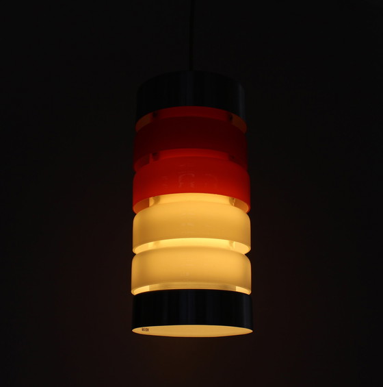 Image 1 of Retro glazen hanglamp