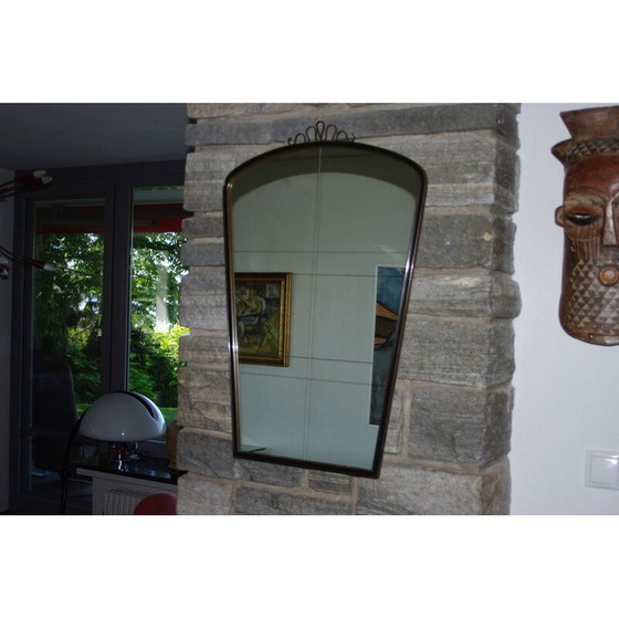 Image 1 of Vintage messing spiegel, 1950