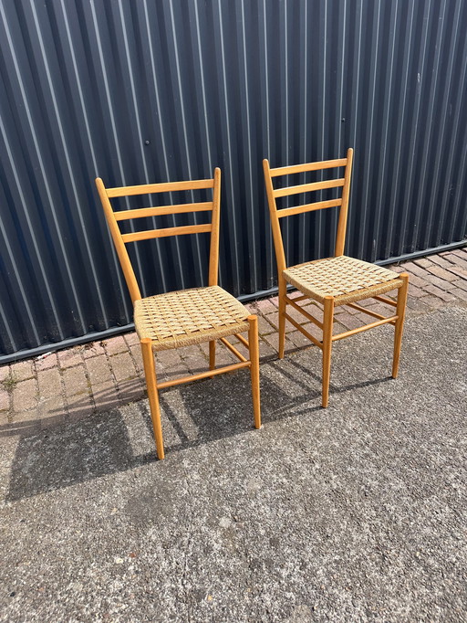 2 x Vintage stoelen 