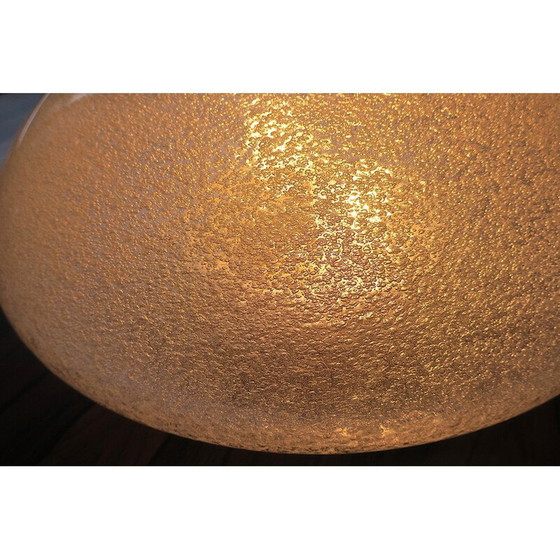 Image 1 of Italiaanse vintage Mazzega matglazen koepelvormige plafondlamp, jaren 1960