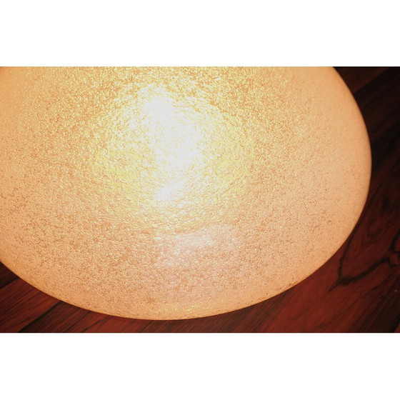 Image 1 of Italiaanse vintage Mazzega matglazen koepelvormige plafondlamp, jaren 1960