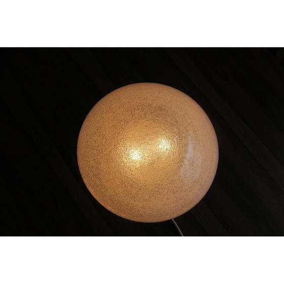 Image 1 of Italiaanse vintage Mazzega matglazen koepelvormige plafondlamp, jaren 1960