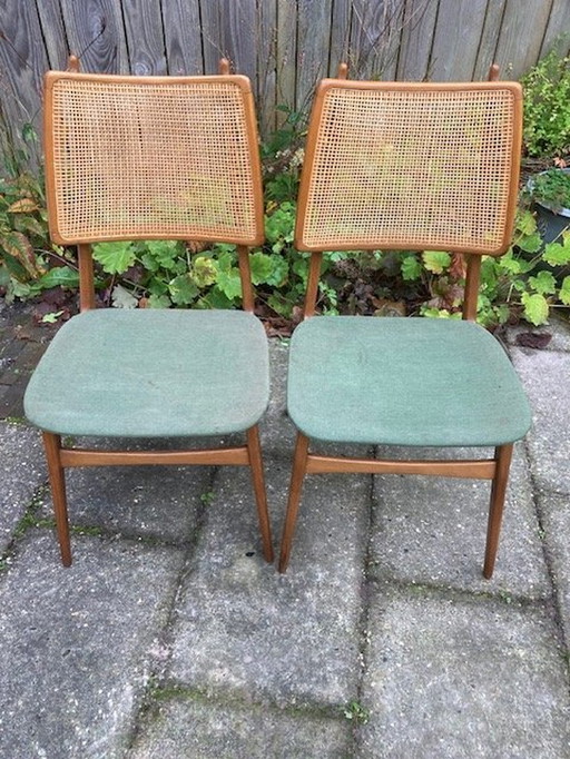 Vintage Set Eetkamer Stoelen