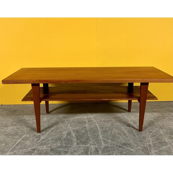 Image 1 of Deense vintage teakhouten salontafel, jaren 1960