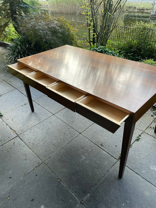 Teakhouten Bureau Severin Hansen Voor Haslev, Denemarken ´50