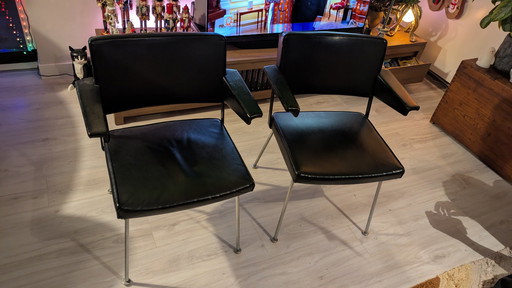 2x Gispen Stoelen: Cordemeyer Model 1265,