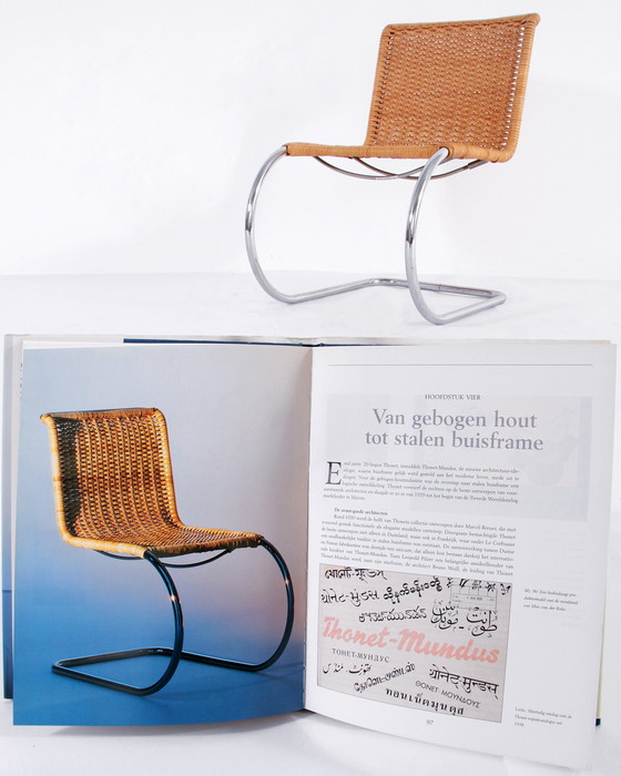 Image 1 of Thonet Iconische Ludwig Mies Van Der Rohe Mr 533 Zwevende Stoel - Perfecte Staat