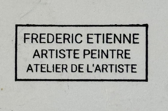 Image 1 of Frédéric Étienne - schilderij Art Brut Belgische kunstenaar