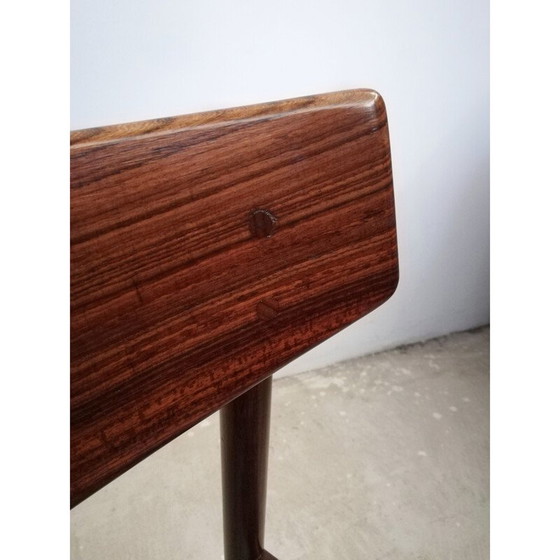 Image 1 of Set van 4 mid-century Deense eetkamerstoelen in mahonie en palissander, 1960-1970