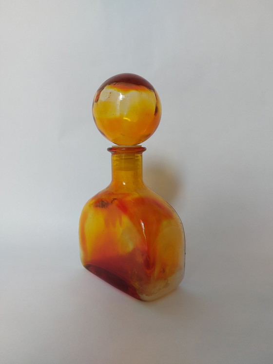 Image 1 of Empoli glass karaf,  Italy 1970