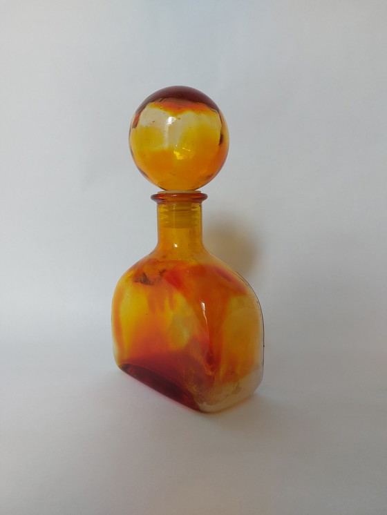 Image 1 of Empoli glass karaf,  Italy 1970