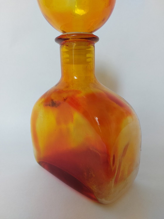 Image 1 of Empoli glass karaf,  Italy 1970