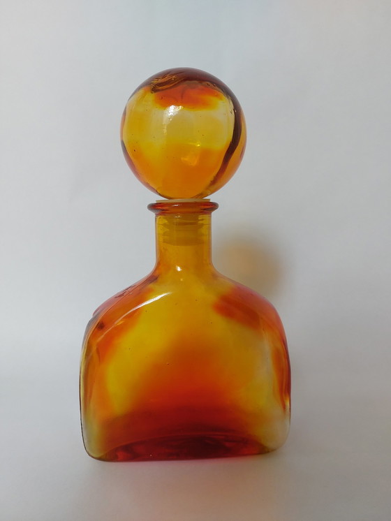 Image 1 of Empoli glass karaf,  Italy 1970