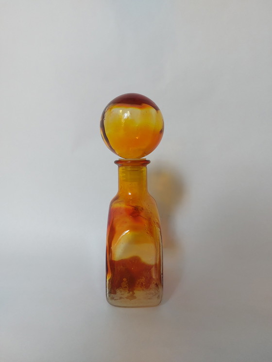 Image 1 of Empoli glass karaf,  Italy 1970