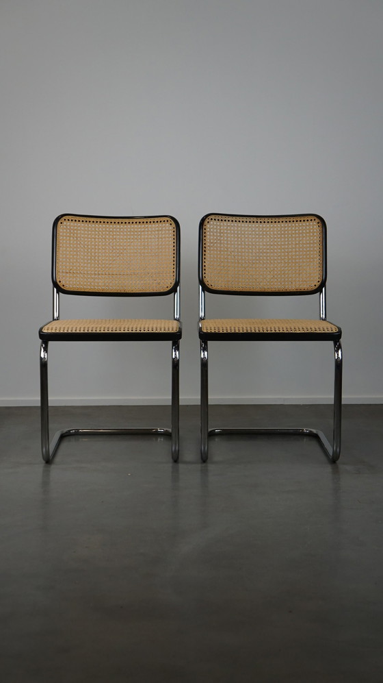 Image 1 of 6 x vintage Marcel Breuer design stoelen van Thonet model S32