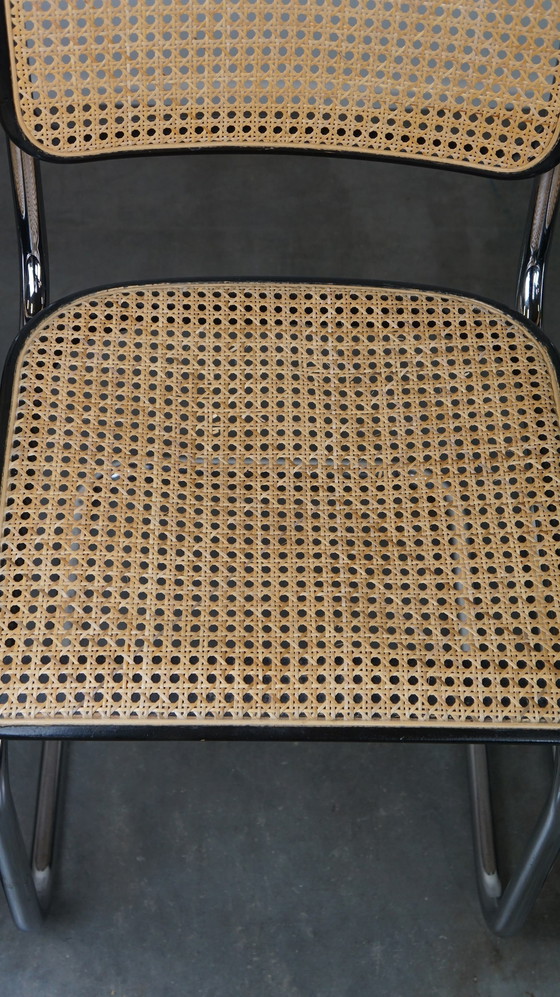 Image 1 of 6 x vintage Marcel Breuer design stoelen van Thonet model S32