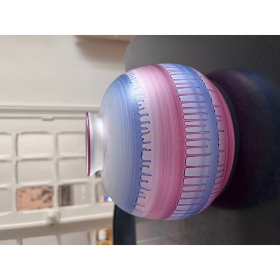 Image 1 of Vintage glazen vaas van Rueven, jaren 1980