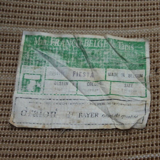 Image 1 of Vintage dralon acryl vloerkleed, België 1970