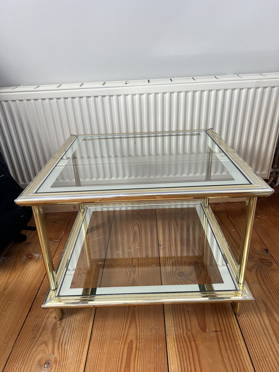 Image 1 of Vintage Tafel Glas Met Goud