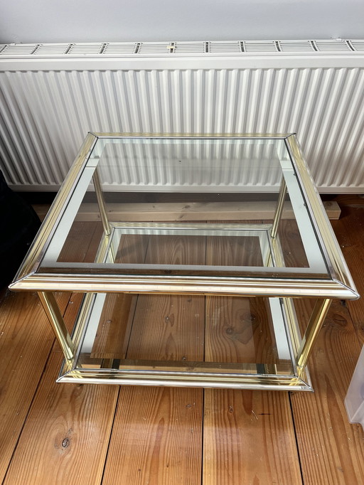 Vintage Tafel Glas Met Goud