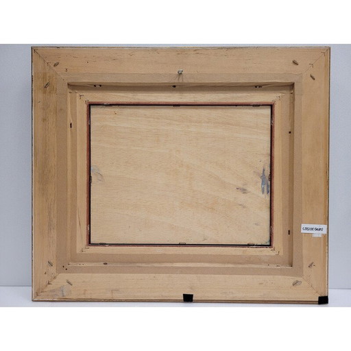 Vintage schilderij "Portret rustig kustlandschap" door Damián Segarra Codina, 1936