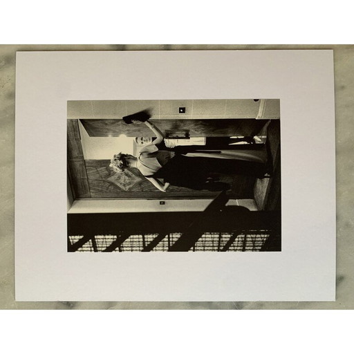 Vintage fotogravure "16e arrondissement, Parijs 1976" van Helmut Newton, Frankrijk 1970